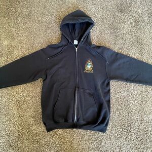 Black Zip-Up Hoodie